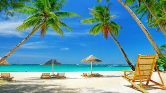 Beach Scene Wallpaper Full Desktop Background