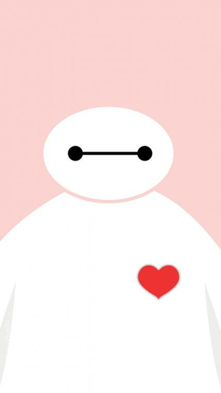 Baymax Pink Cute Wallpaper Pixels iPhone