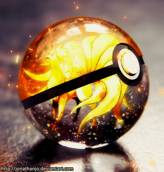 Ninetales Pokeball By Jonathanjo