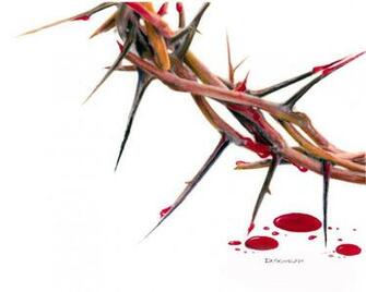 Crown Of Thorns Tattoo Long Hairstyles