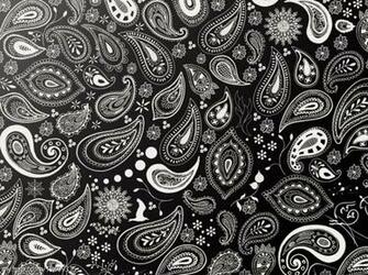 White Bandana Pattern On This