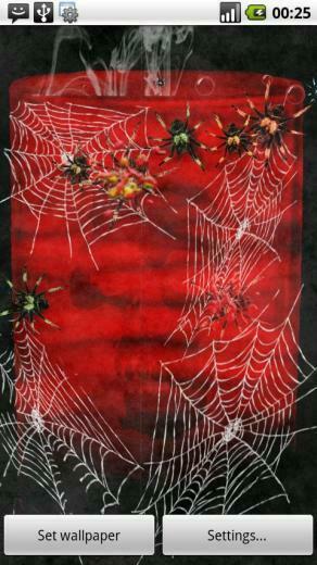 Bloody Spiders Live Wallpaper
