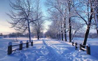Winter On Mac Background Dual Screen Wallpaper HD