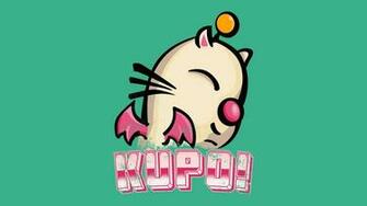 Final Fantasy Video Games Moogle Green Background