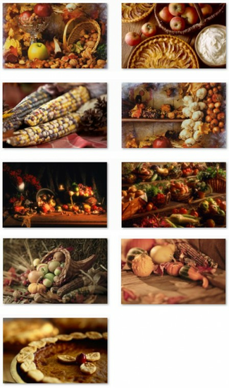 Thanksgiving Desktop Fun Autumn Bounty Theme For Windows