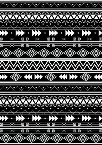 Dark Aztec Art Print By Sophie Bland Tribal Wallpaper