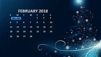 February Calendar Wallpaper Template