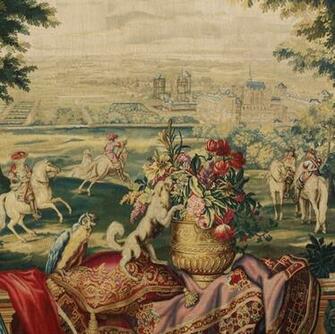 Antique French Wool And Silk Tapestry Wallpaper Rugs Textiles