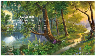 Monthly Desktop Calendar Wallpaper