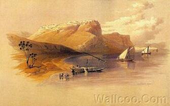 David Roberts Paintings Fortress Of Ibrim Wallpaper Davidroberts