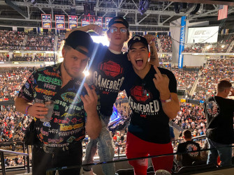 Professional Wrestlers Sammy Guevara And Marko Stunt