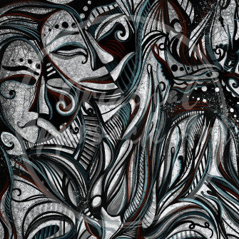 Black And White Modern Art Wallpaper