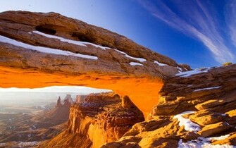 Arches National Park Utah Usa Arch Stein Klippe Landschaft Wallpaper