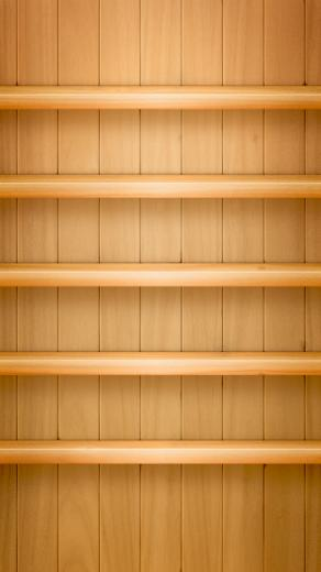 Wood Shelf HD iPhone Wallpaper