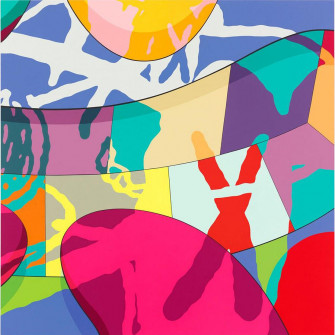 Bff Painting By Kaws Fine Art America