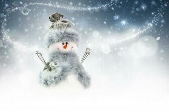 Snowman Christmas New Year Magic4walls