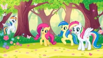 Mlp Background Ponies Wallpaper