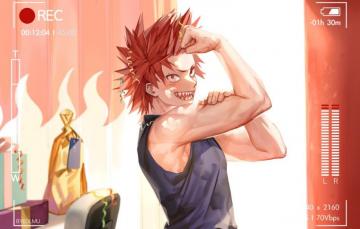 Wallpaper Look Smile Guy Posing My Hero Academy