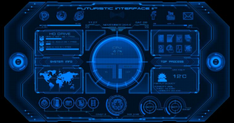Alienbyte Futuristic Interface Ii Widget For Rainmeter Cleodesktop