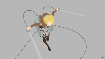 Attack On Titan Characters Armin Minimal Wallpaper