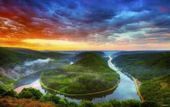 River In The Grand Canyon HD Desktop Wallpaper