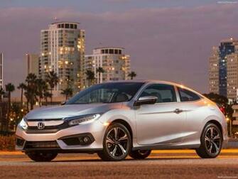 Honda Civic Cars Silver Coupe Wallpaper