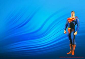 Wallpaper Of Superman Standing Tall In Water Ripple Desktop