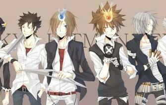 Wallpaper Anime Guys Lambo Characters Sawada Tsunayoshi