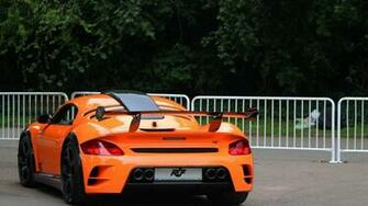 Wallpaper Porsche Ruf Rear Orange