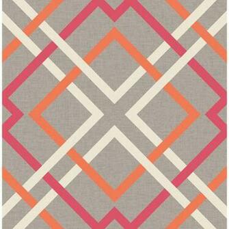 A Street Saltire Pink Lattice Wallpaper Sample 22650sam The