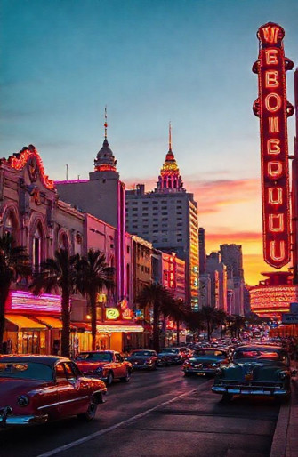 Retro Aesthetic City Wallpaper