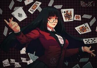 Yumeko Jabami Kakegurui Play Cards Long Hair Anime