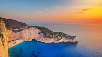 Navagio Beach At Zakynthos Greece