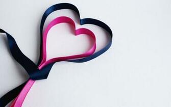 Pink And Black Ribbon Hearts X Close