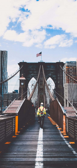 Take In The Skyline Of New York City With An iPhone X Wallpaper