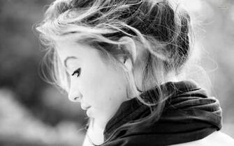 Side Portrait Wallpaper Monochrome