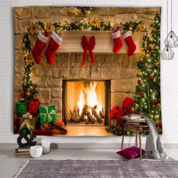 Amazon Wangc Christmas Tree Fireplace 3d Wallpaper Party