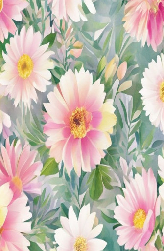 Watercolor Flowers Wallpaper