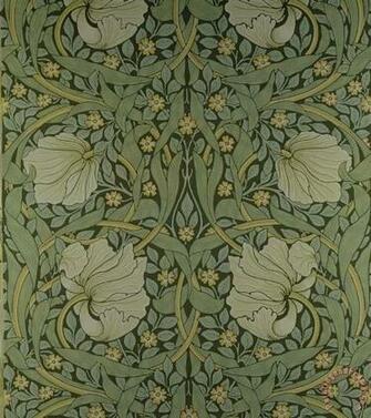 Wallpaper Design Painting Pimpernel Print