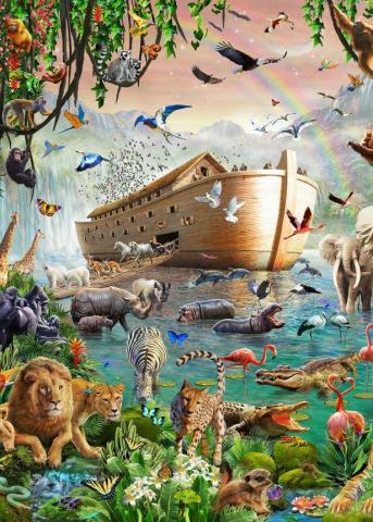 Noah S Ark Jumbo Wallpaper Mural Wallsauce Uk Noahs