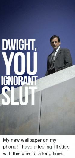 Ignorant Phone And The Office Us Wallpaper
