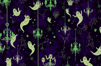 Disney Haunted Mansion Wallpaper Stencil