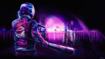 Retrowave Hotline Miami Digital Art 4k Wallpaper