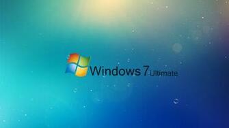 Wallpaper Windows Ultimate Blue Drops Full HD