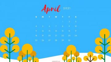 April Calendar Wallpaper Top