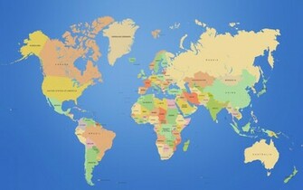 World Planets Earth Maps Countries Map Wallpaper