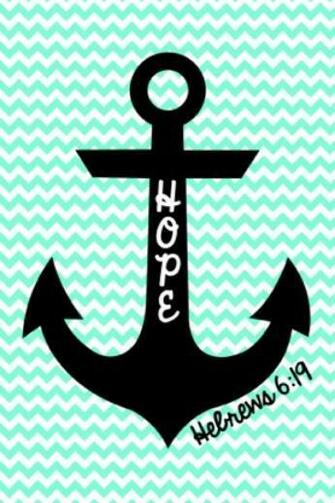 Cute Anchor On Chevron Wallpaper