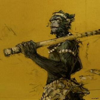 Sun Wukong By Wahay Anthro Digital Media Drawings