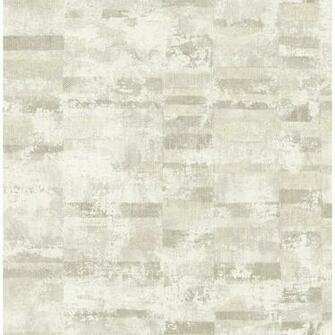Seabrook Designs Gutenberg Gray And Off White Stuccoed Brick