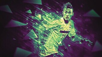 Neymar Background Brazil Flag